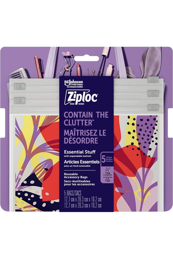 Brand Boho Collection Essential Stuff Accessory Bags, 5 Bags