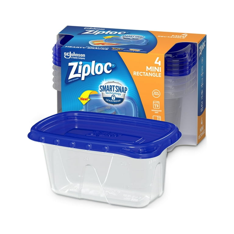  Ziploc Round Storage Containers, Medium, 3 Count