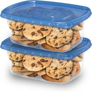Ziploc® Brand, Food Storage Containers with Lids, Smart Snap Technology, Large Rectangle, 2 ct