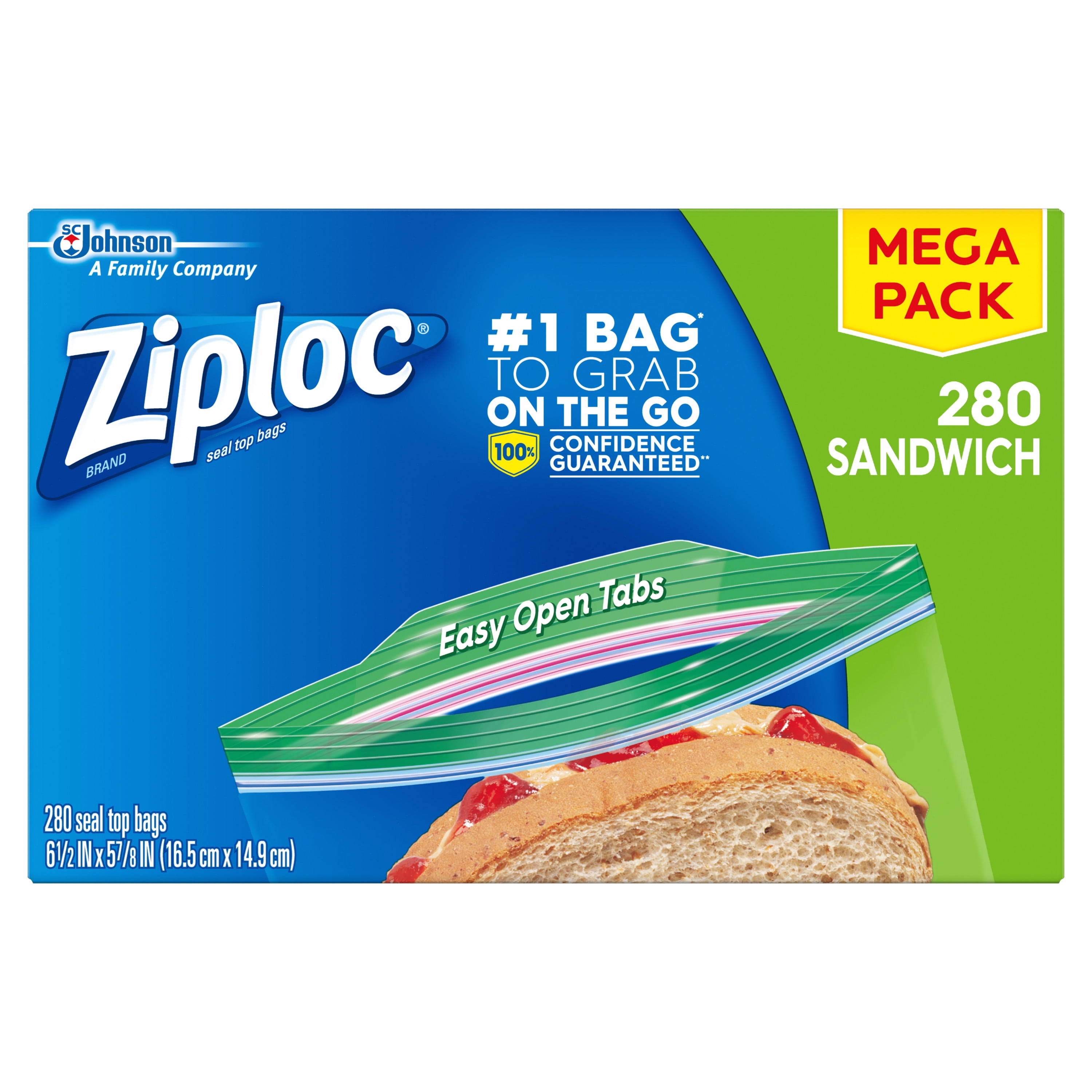 Ziploc Brand Sandwich Bags Plastic Sandwich Bags 280 Count