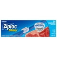 thumbnail image 1 of Ziploc Freezer Bags, Gallon Size Reusable Slider Bags, Power Shield Technology, 24 Count, 1 of 14