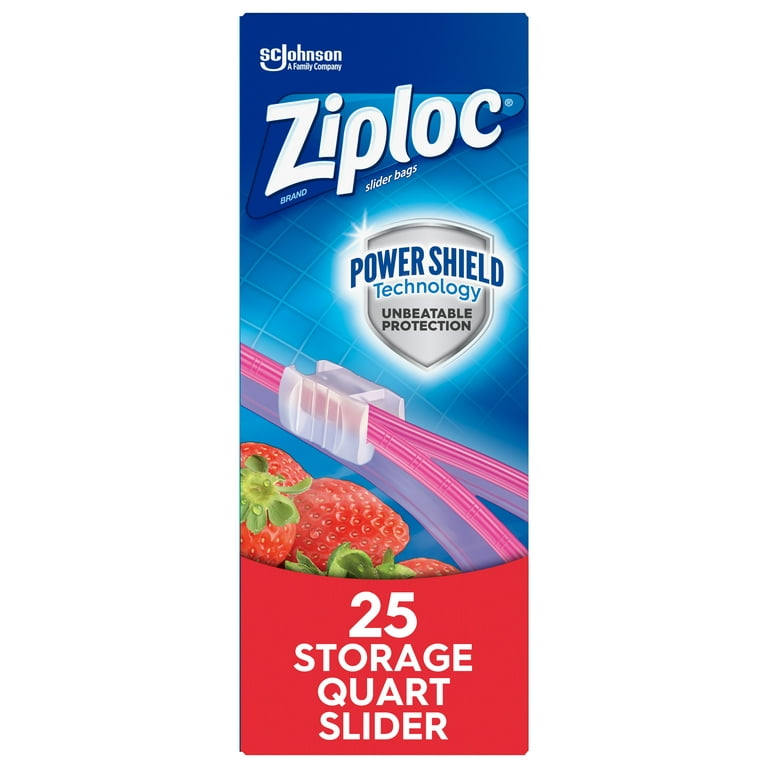 Ziploc® Slider Gallon Storage Bags - 1 gal - 10.56 Width x 9.50