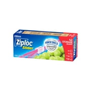 Ziploc Slider Storage Quart Bags with Power Shield Technology, 42 Count