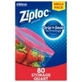 thumbnail image 1 of Ziploc® Brand Storage Bags Mega Pack, Quart, 80 Count, 1 of 17