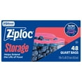 thumbnail image 1 of Ziploc® Quart Storage Bags, Stay Open Design, Easy to Fill, 48 Count, 1 of 14