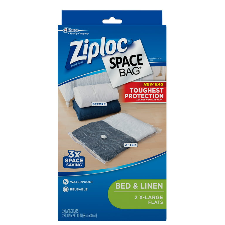 Ziploc Space Bag Dual-Use Large Flats 3 ct 