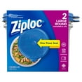 thumbnail image 1 of Ziploc Container, Large Round, 2 count, 1 of 10