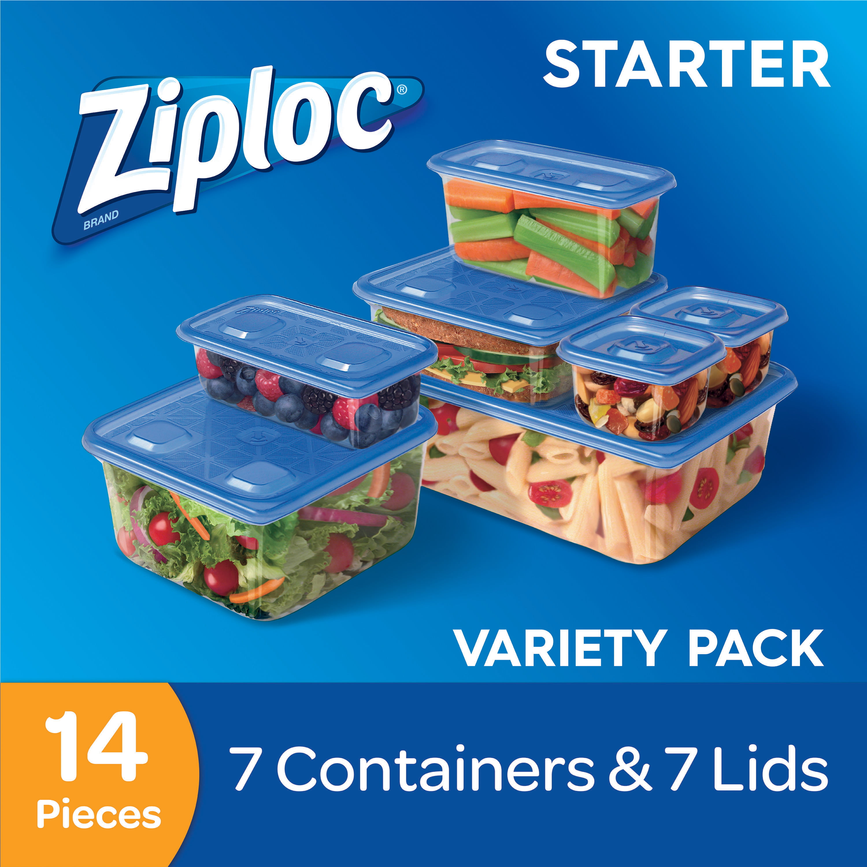 Ziploc® Starter Set Containers Variety Pack 7 Ct. Box, Shop