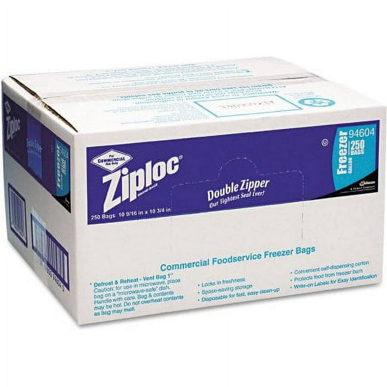250 Wholesale Ziploc Gallon Size BaG- Double Zipper