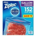thumbnail image 1 of Ziploc Easy Open Tabs Freezer Gallon Bags (152 Ct.), 1 of 4