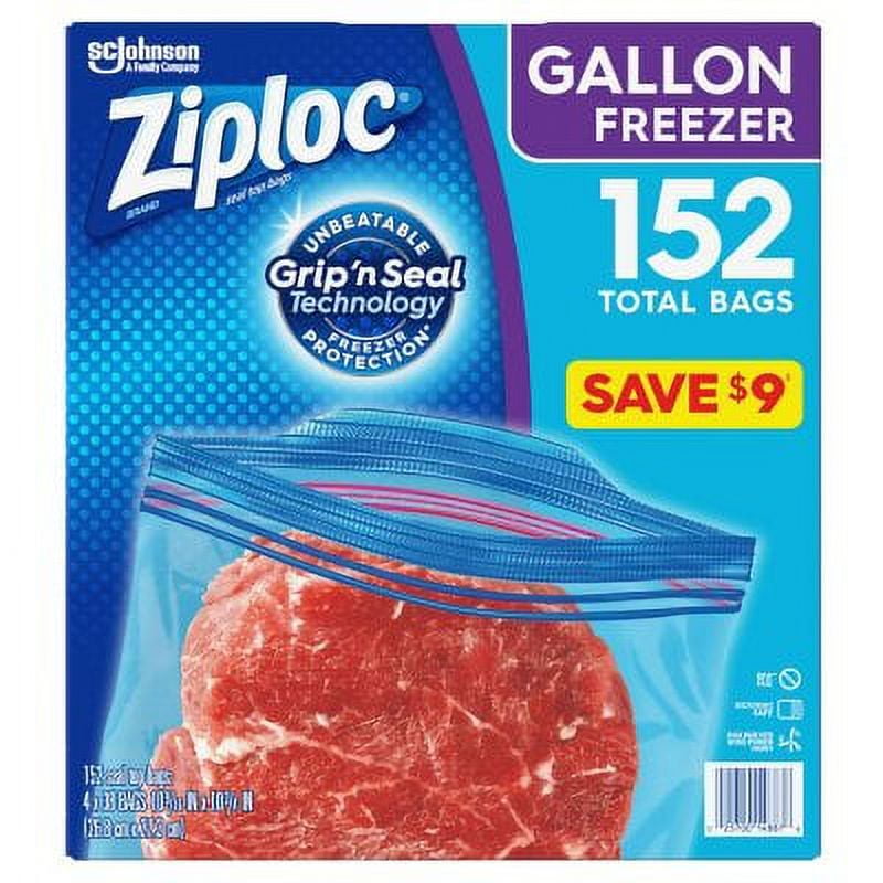Ziploc Easy Open Tabs Freezer Gallon Bags (152 ct.) - HapyDeals