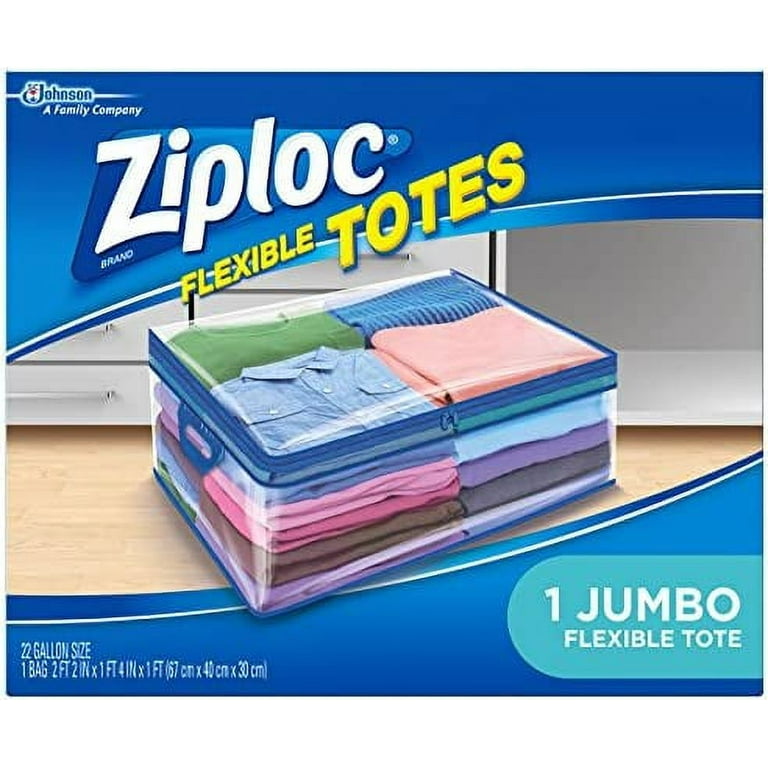Ziploc Flexible Totes Clothes and Blanket Storage Bags, Perfect for Closet  Organization and Storing Under Beds, XL, 1 Count