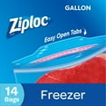 thumbnail image 1 of Ziploc Freezer Bags, Gallon, 14 count, 1 of 12