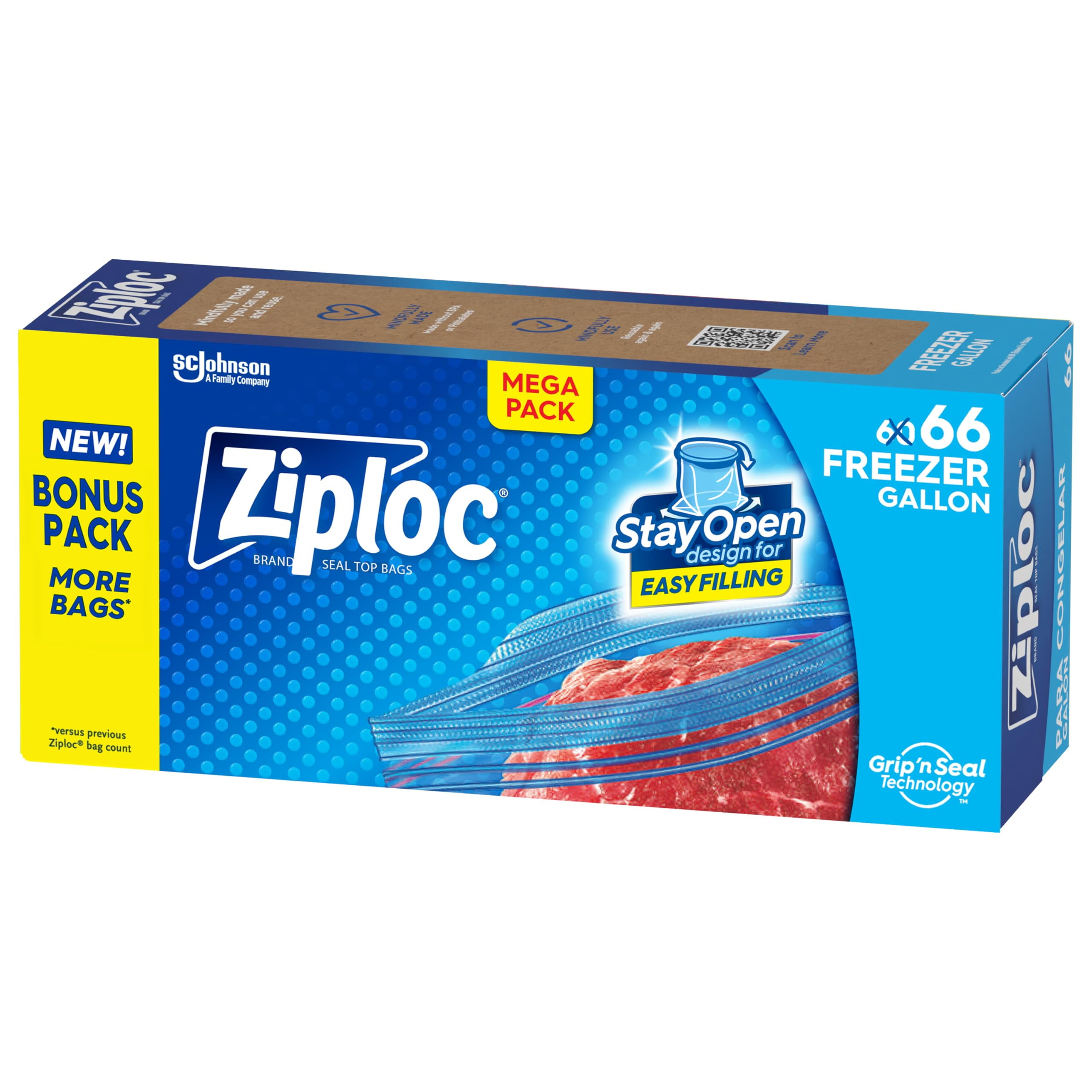 Ziploc Gallon Food Storage Freezer Bags