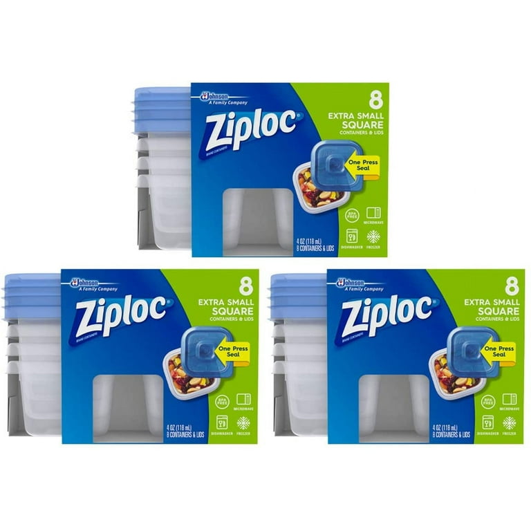 Ziploc Container Extra Small Square Container, CT (Pack