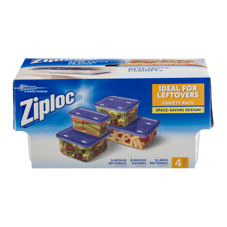 Ziploc® One Press Seal To Go Containers Variety Pack 9 ct Box