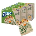 thumbnail image 1 of Ziploc Paper Sandwich and Snack Bags, Recyclable & Sealable with Fun Designs, 150 Total Bags, 1 of 3