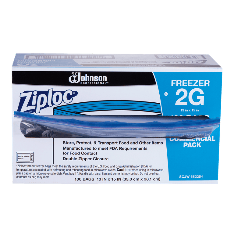 ZIPLOC FREEZER BAG 2 GALLON, Plastic Bags