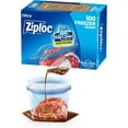 Ziploc Quart Food Storage Freezer Bags, Stay Open Design with StandUp