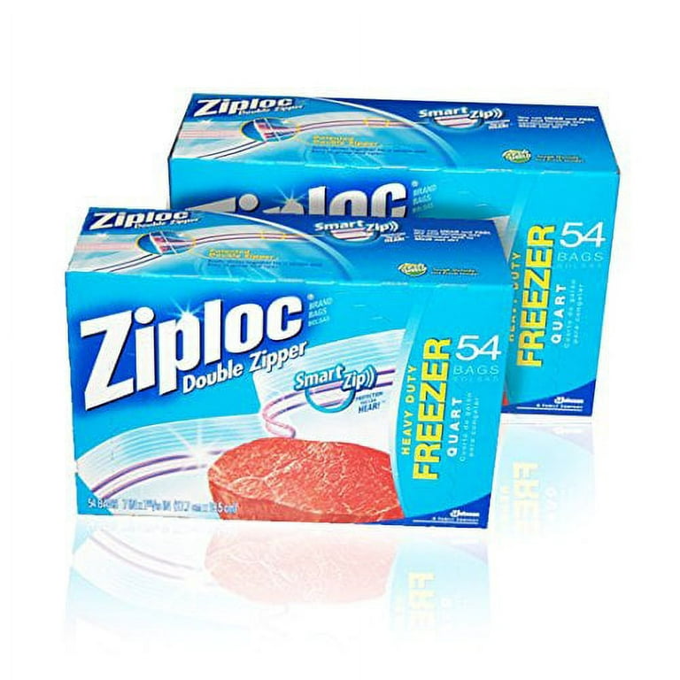 Ziploc Fresh Shield Freezer Bags, Heavy Duty, Double Zipper, Quart, 40 bags