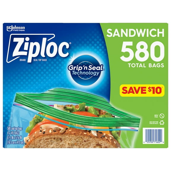 Ziploc Sandwich Bag (580 ct.)