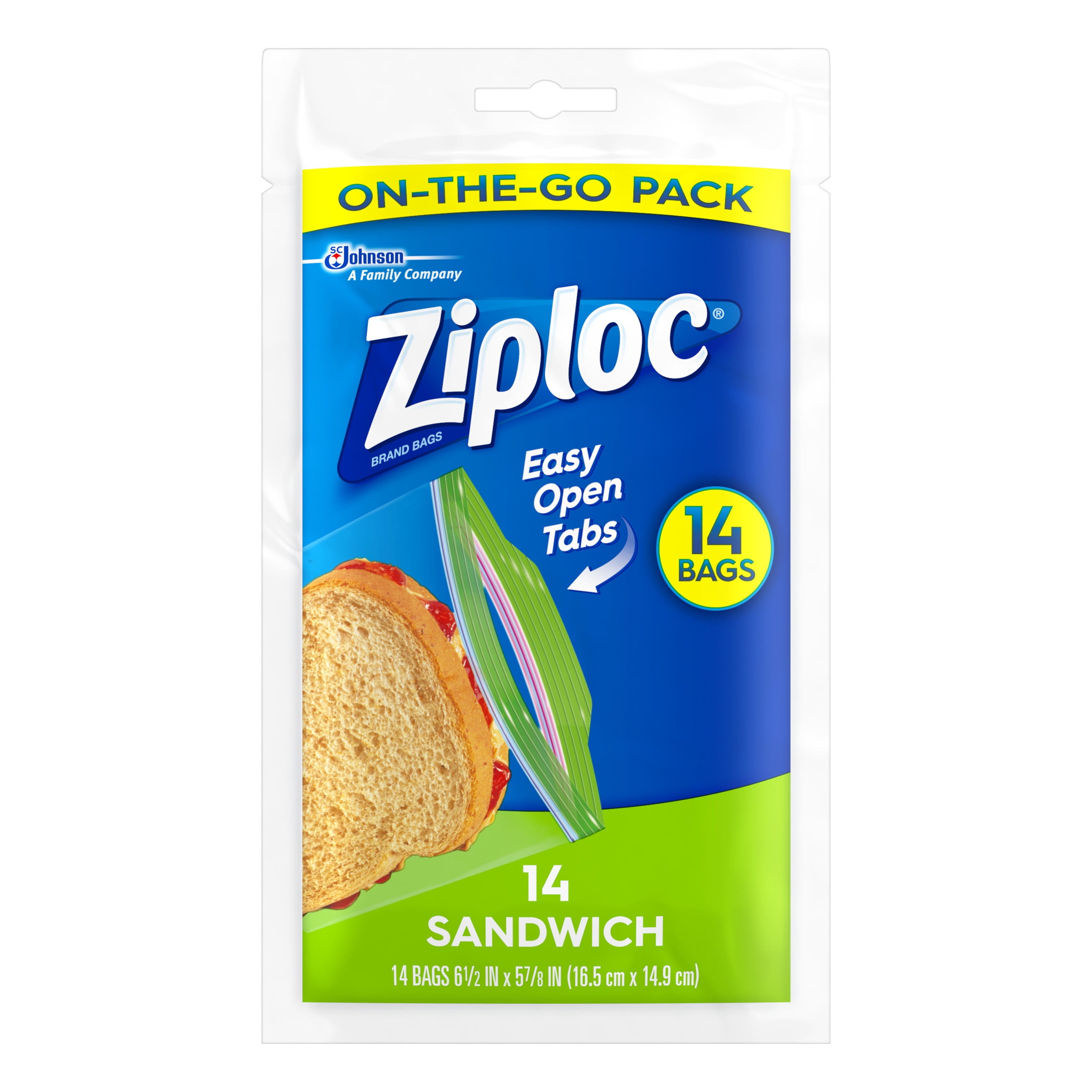 Ziploc Sandwich Bags 5 78 x 6 12 Clear Box Of 90 Bags - Office Depot
