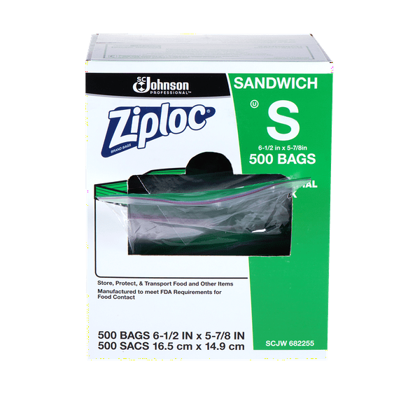 Ziploc Sandwich Bags 500 Ct