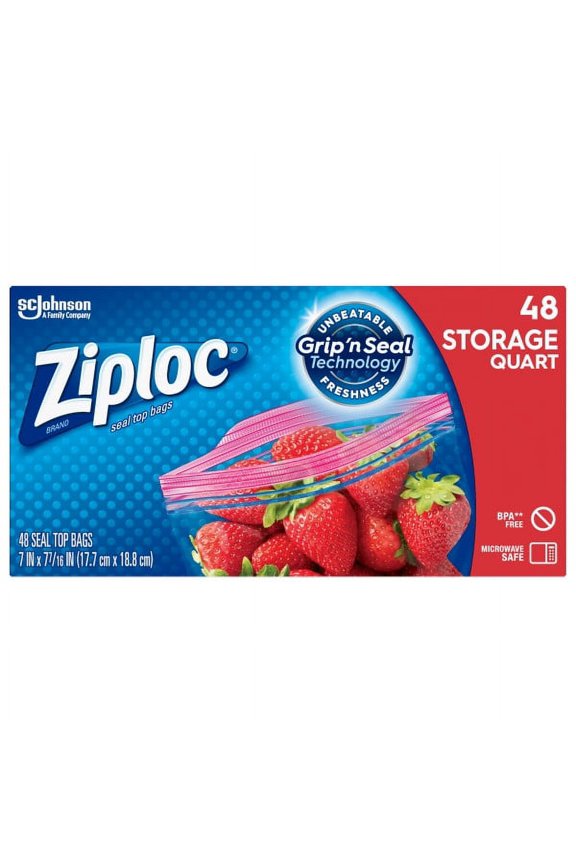 Storage Quart Bags 48 ea (Pack of 4)