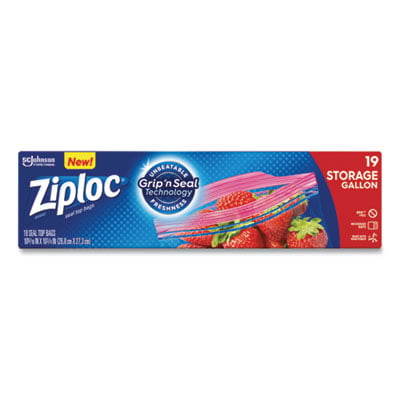 Ziploc Storage Bags Gallon 19 ct 