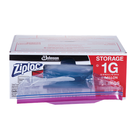 Ziploc Storage Bags, Gallon, 250 Ct