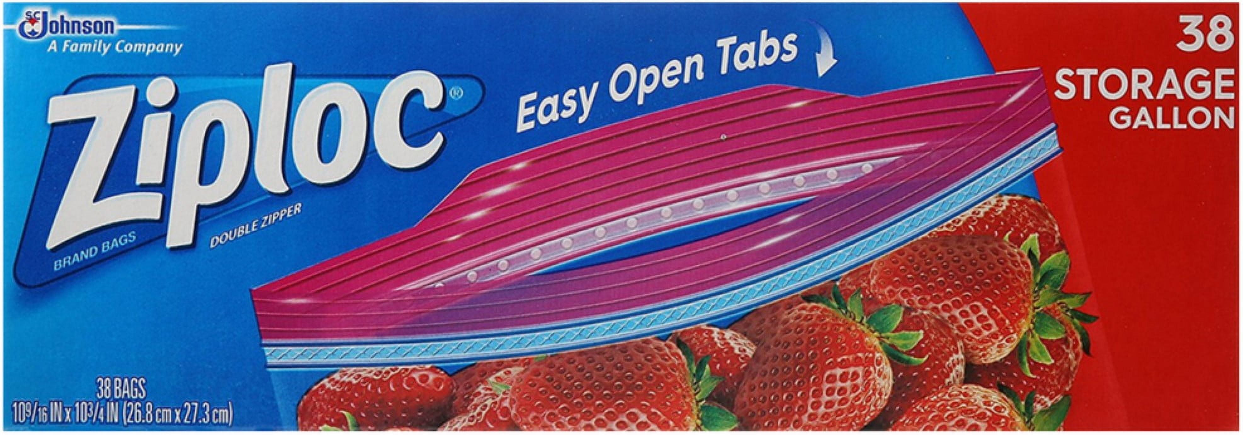 Ziploc® Double Zipper Gallon Storage Bags - Extra Large Size - 7.57 L  Capacity - 13 (330.20 mm) Width x 15.63 (396.88 mm) Depth - 2.70 mil (69  Micron) Thickness - Clear - Plastic - 100/Carton - Food, Vegetables, Fruit,  Cosmetics, Yarn, Business Card