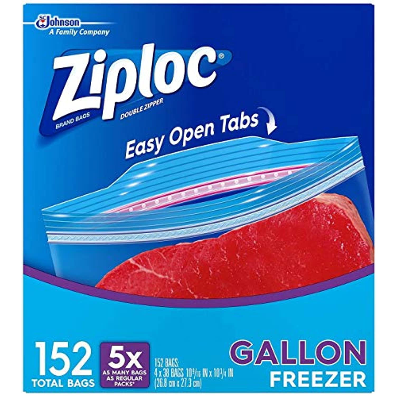 DIVERSEY ZIPLOC 2-GALLON STORAGE BAG 1.75 MIL (100/BAGS