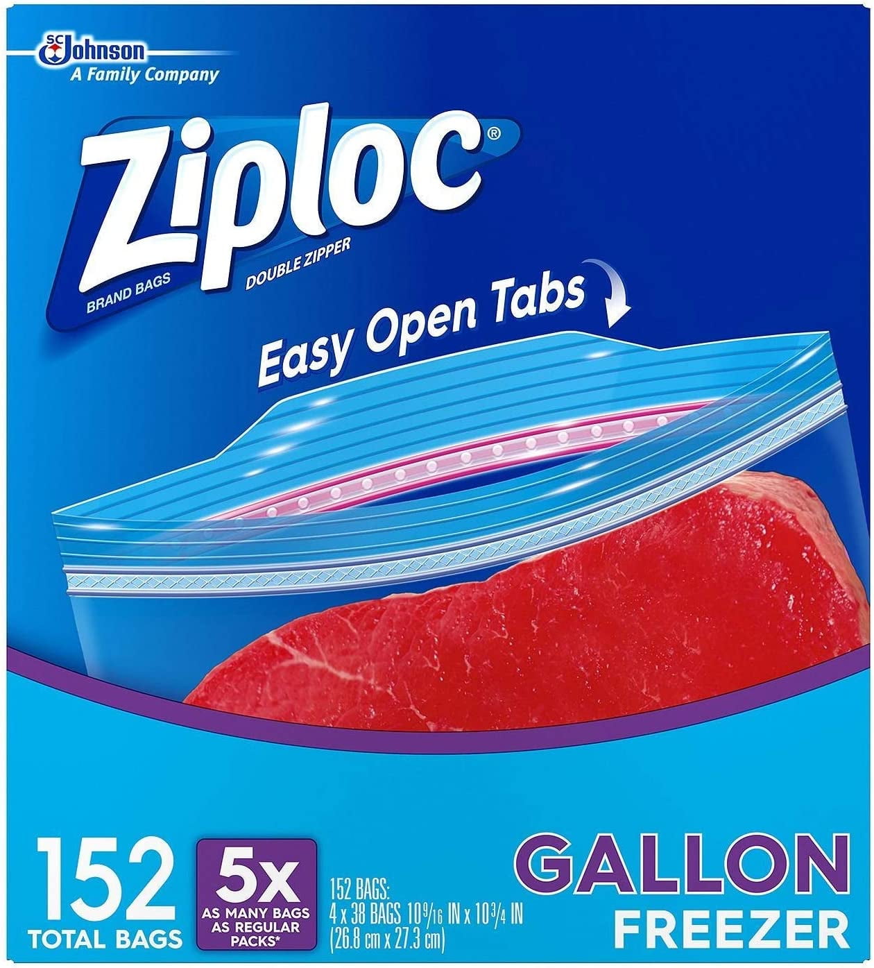 Ziploc Storage Bags, Gallon, Mega Pack