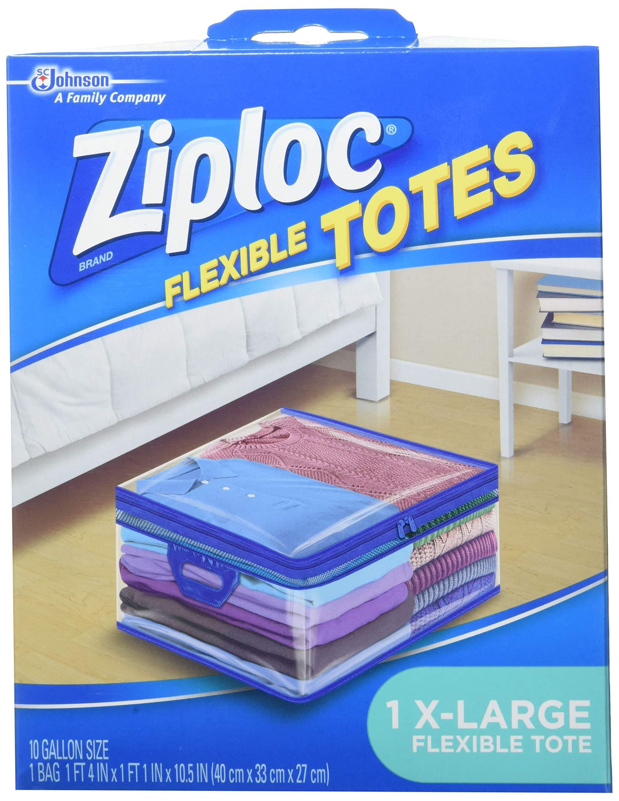 Ziploc XL Flexible Storage Bags Easy Close Zipper Large Pack of 1 for Clothes More Walmart