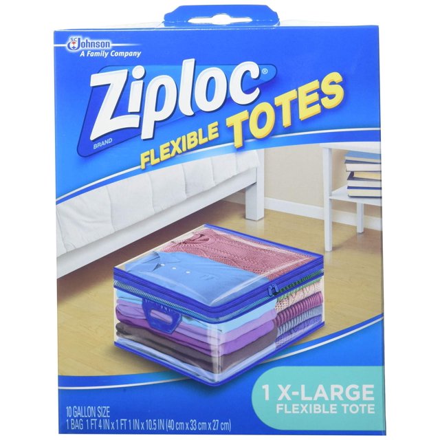 Ziploc XL Flexible Storage Bags, EasyClose Zipper, Large Pack of 1 for