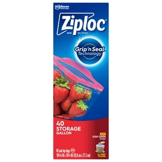 Ziploc® Brand Storage Bags with Grip 'n Seal Technology, Gallon, 38 Count,  Pack of 3 (114 Total Bags) 