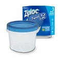 thumbnail image 1 of Ziploc® Twist 'n Loc® Small Round Food Storage Containers with Lids, Set of 3, 1 of 20