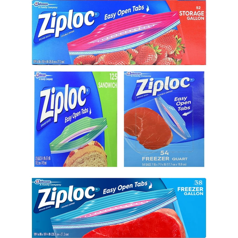 Ziplock Bags - Medium Size - 52pcs