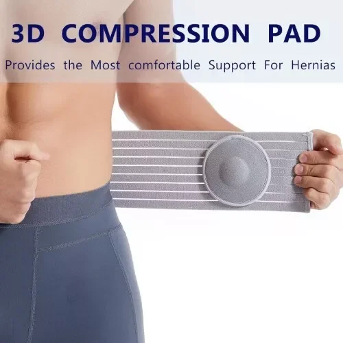 Ziplocare Umbilical Hernia Belt for men (premium compression pad). Umbilical hernia belt for women: prevention of surgery. Abdominal binder for men