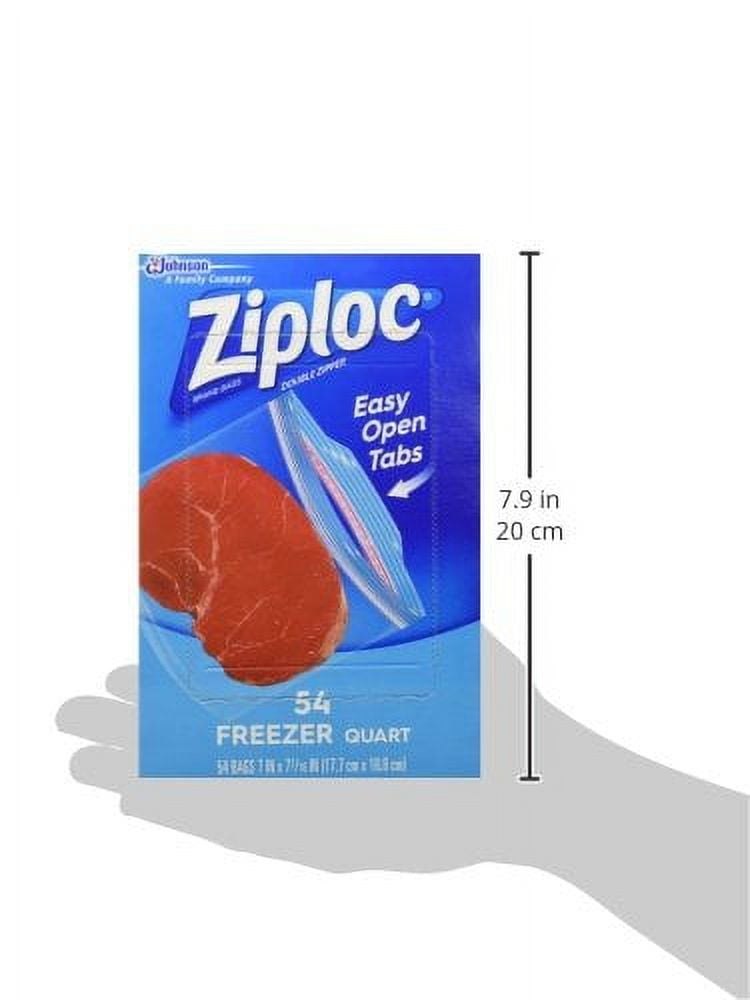 Ziploc 54-Count Quart Grip N' Seal Freezer Storage Bags (Packaging May  Vary) with 2 Bonus Liqinkol Erasable Markers