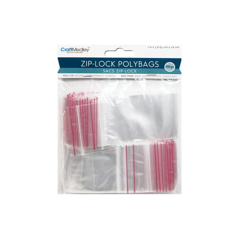 Ziplock Polybags 100-pkg-2x3 Clear