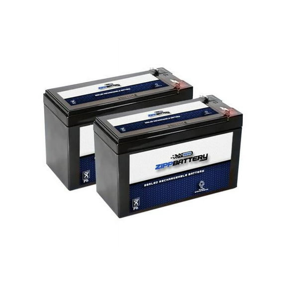 Zipp Battery 12V (12 Volt) (12 Volts) 9Ah SLA Battery for Razor Pocket Mod / Pocket Rocket / Sport Mod (2 Pack)