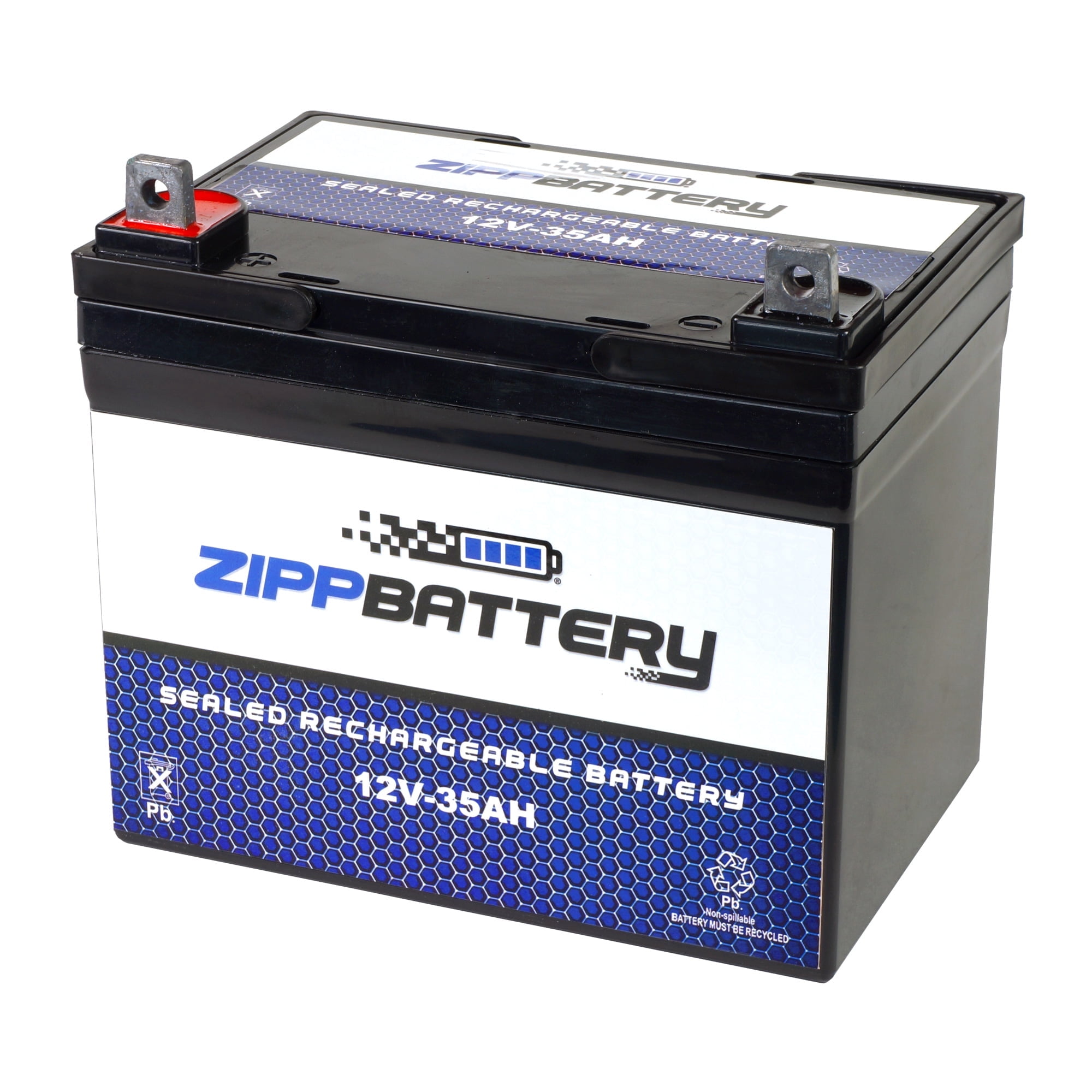 Zipp Battery 12V (12 Volt) (12 Volts) 35Ah AGM Deep Cycle Battery for Renogy Pv Solar Panels
