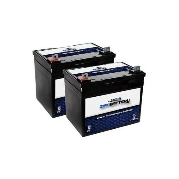 Zipp Battery 12V (12 Volts) 35Ah Sealed Lead Acid (SLA) Battery - T3 Terminals - for Zb-12-35 - 2pk