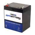 thumbnail image 1 of Zipp Battery 12V (12 Volts) 4.5Ah Sealed Lead Acid (SLA) Battery - T1 Terminals - for Zb-12-4.5, 1 of 9