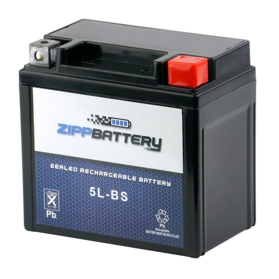 Zipp Battery YTX5L-BS (5L-BS 12 Volt,4 Ah, 65 CCA) Atv Battery for E-ton Viper 70