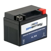 Zipp Battery Ytx4l-bs (4l-bs 12 Volts,3 Ah, 50 Cca) High Performance - Maintenance Free - Sealed AGM Motorcycle Battery