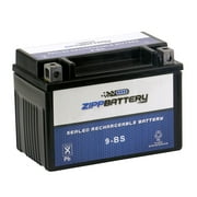 Zipp Battery Ytx9-bs (9-bs 12 Volts,8 Ah, 120 Cca) High Performance Power Sports Battery