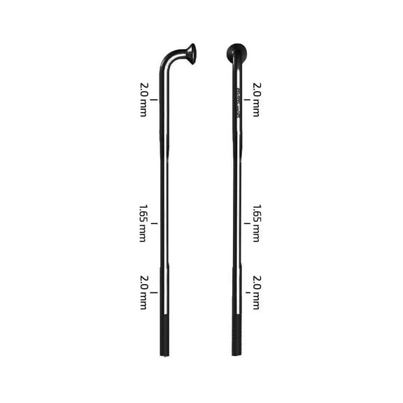 Zipp Sapim D-Light Spokes J-Bend, Black, 284mm, 3pcs