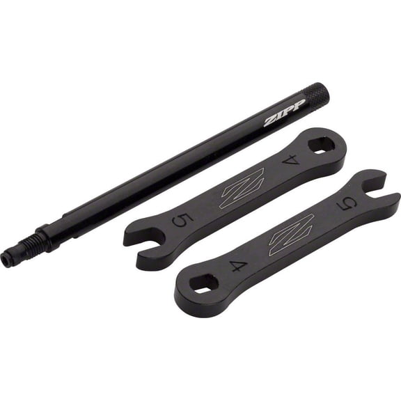 Zipp Tangente Aluminum Knurled Valve Extender - 98mm for 1080, 1 Piece, for Removable Presta Valve, Black